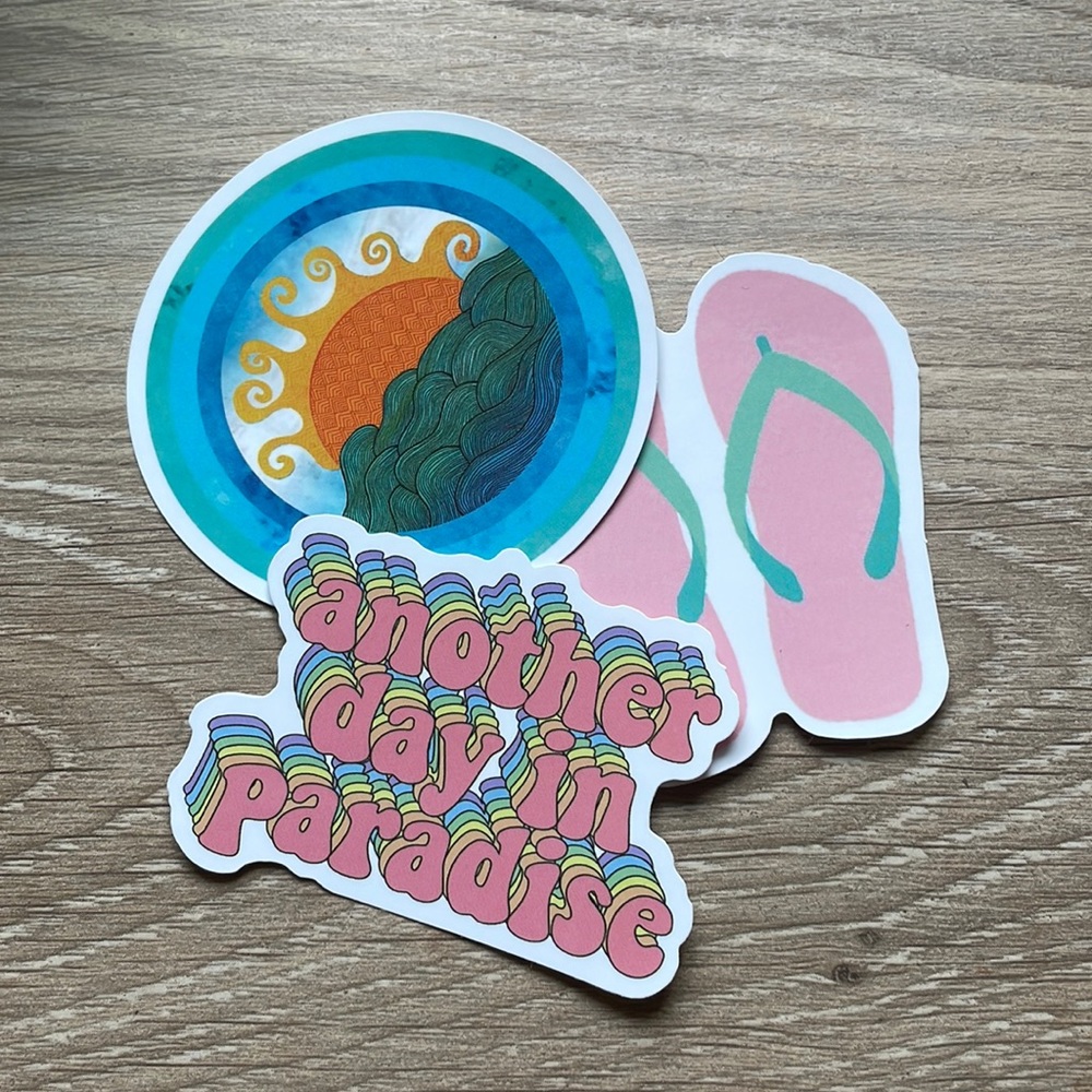 beachy sticker pack